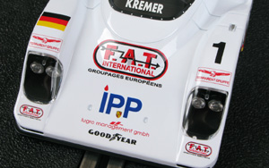 Avant Slot 51302 Kremer K8 Porsche - #1 FAT International / IPP. DNF, Le Mans 24 Hours 1996. Christophe Bouchut / Jürgen Lässig / Harri Toivonen - 10