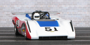 Carerra 27352 Lola T222 - #51 Kendall GT-1. Can-Am 1971. DNF, Monterey Castrol Grand Prix, Laguna Seca. Dave Causey - 03