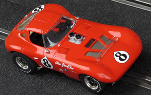 Carrera 27413 Bill Thomas Cheetah - #8 Alan Green Chevrolet. First raced in 1964. Model livery represents car as raced in historic competition by Fred Yeakel - 07