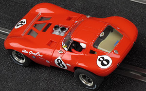 Carrera 27413 Bill Thomas Cheetah - #8 Alan Green Chevrolet. First raced in 1964. Model livery represents car as raced in historic competition by Fred Yeakel - 08