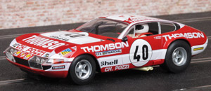 Fly 96047 Team-09 #40 - Ferrari 365 GTB/4 "Daytona" - #40 Thomson. 9th place, Le Mans 24 Hours 1973. Alain Serpaggi / José Dolhem