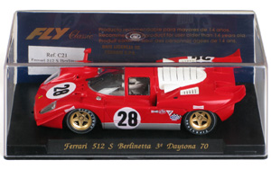 Fly C21 Ferrari 512 S Berlinetta. #28. 3rd place, Daytona 24 hours 1970. Mario Andretti / Arturo Merzario / Jacky Ickx - 12