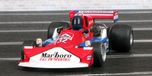 Flyslot F13101 March 761B - #32. F&S Properties/Marlboro. Did not pre-qualify, British Grand Prix 1977. Mikko Kozarowitzky - 03