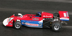 Flyslot F13101 March 761B - #32. F&S Properties/Marlboro. Did not pre-qualify, British Grand Prix 1977. Mikko Kozarowitzky - 06