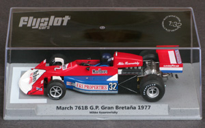 Flyslot F13101 March 761B - #32. F&S Properties/Marlboro. Did not pre-qualify, British Grand Prix 1977. Mikko Kozarowitzky - 12
