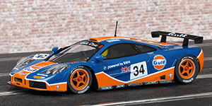 MRSLOTCAR.CA MR1044 McLaren F1 GTR - No34 Gulf Racing. 5th place, Le Mans 24 Hours 1996. Pierre-Henri Raphanel / David Brabham / Lindsay Owen-Jones - 01