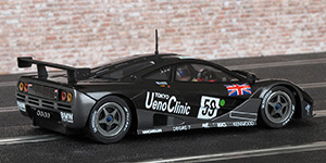 MRSLOTCAR.CA MR1046 McLaren F1 GTR - #59 Ueno Clinic. Kokusai Aihatsu Racing. Winner, Le Mans 24 Hours 1995. Yannick Dalmas / Masanori Sekiya / J.J. Lehto - 02