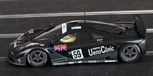 MRSLOTCAR.CA MR1046 McLaren F1 GTR - #59 Ueno Clinic. Kokusai Aihatsu Racing. Winner, Le Mans 24 Hours 1995. Yannick Dalmas / Masanori Sekiya / J.J. Lehto - 03