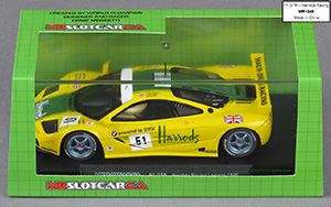 MRSLOTCAR.CA MR1048 McLaren F1 GTR - No51 Harrods. Mach One Racing. 3rd place, Le Mans 24 Hours 1995. Andy Wallace / Derek Bell / Justin Bell - 06