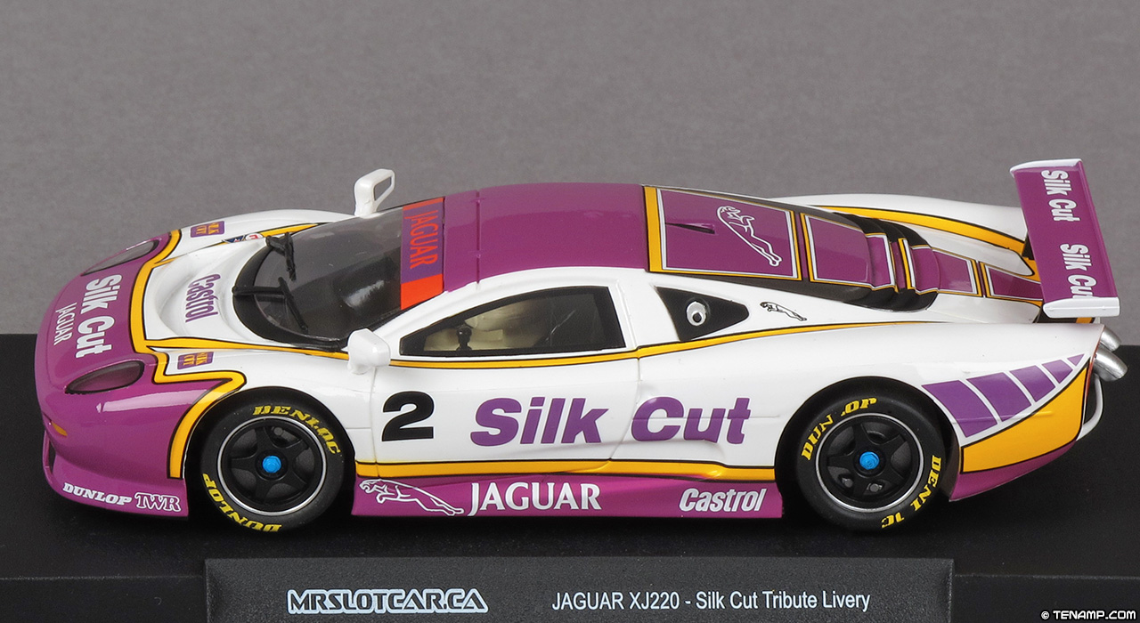 MRSLOTCAR.CA MR1087 Jaguar XJ220 - No2 Silk Cut. MrSlotcar fantasy livery