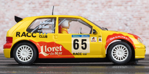 Ninco 50266 Citroën Saxo Super 1600 - #65 RACC / Lloret de Mar. Winner S1600, 19th overall, Rally Catalunya-Costa Brava 2002. Daniel Solà / Alex Romani - 05