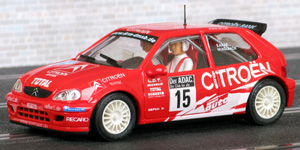Ninco 50284 Citroën Saxo Super 1600 - #15. 4th place, ADAC Rallye Oberland 2002. Sven Haaf / Michael Kölbach - 01
