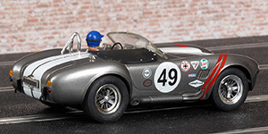Ninco 50503 AC Cobra - No.49 Thames Ditton. Grey with white and red stripes - 02