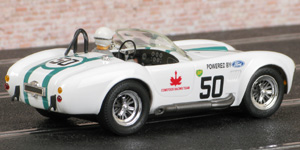 Ninco 50585 AC (Shelby) Cobra - #50 Comstock Racing Team, Ken Miles. 7th overall, 2nd in GT class, 1963 Pepsi-Cola Canadian Grand Prix, Mosport Park (Canadian Sports Car Championship) - 02