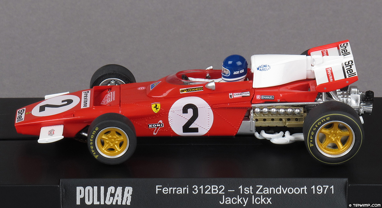 Policar CAR05A Ferrari 312 B2 - No.2 Scuderia Ferrari SpA SEFAC: Winner, Dutch Grand Prix, Zandvoort 1971. Jacky Ickx