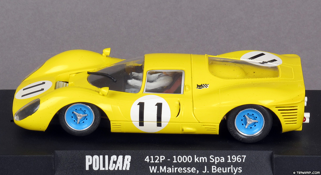 Policar CAR06B Ferrari 412 P - No.11 Equipe Nationale Belge. DNF, Spa 1000 Kilometres 1967. Willy Mairesse / "Jean Beurlys"