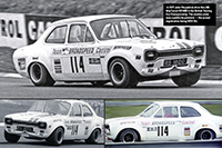Ford Escort mk1 - No.114 Team Broadspeed Castrol. Winner, Round 1, 1971 British Saloon Car Championship, Brands Hatch. John Fitzpatrick