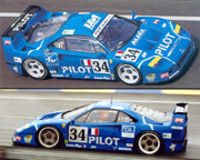 Ferrari F40 - #34 Pilot Aldix Racing. 12th place, Le Mans 24 Hours 1995. Michel Ferté / Olivier Thévenin / Carlos Palau