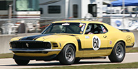 Ford Mustang no61 Dan Furey. Historic Trans-Am Sebring 2008
