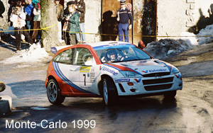 Ford Focus WRC - #7 Martini. DQ, Rally Monte-Carlo 1999. Colin McRae / Nicky Grist