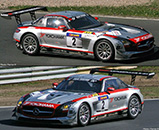 Mercedes-Benz SLS AMG GT3 - #2 Yokohama. Team Black Falcon: VLN Endurance Championship, Nürburgring 2011. Kenneth Heyer / Ralf Schall / Thomas Jäger