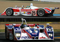 MG Lola EX257 - No.25, TransVu / Dedicated Micros. RML GB (Ray Mallock Ltd). DNF, Le Mans 24 Hours 2004. Thomas Erdos / Mike Newton / Nathan Kinch
