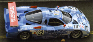 Nissan R390 GT1 - #32 Calsonic/Xanavi. 3rd place, Le Mans 24hrs 1998. Aguri Suzuki / Kazuyoshi Hoshino / Masahiko Kageyama