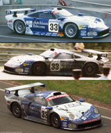 Porsche 911 GT1. No.33 Hutchinson/TFN. Schübel Engineering, 5th place, Le Mans 24 Hours 1997. Armin Hahne / Pedro Lamy / Patrice Goueslard