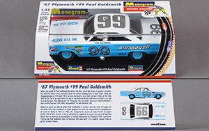 Monogram 85-4843 - 1967 Plymouth Belvedere GTX. #99 Nichels Engineering. Paul Goldsmith, NASCAR 1967 - 09