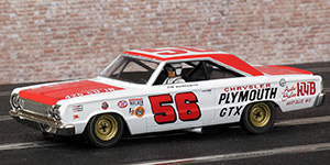 Monogram 85-4888 - 1966 Plymouth #56. Owner: Norm Nelson. USAC Stock Car, Milwaukee Mile 1966. Jim Hurtubise - 01