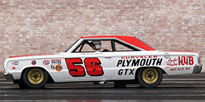 Monogram 85-4888 - 1966 Plymouth #56. Owner: Norm Nelson. USAC Stock Car, Milwaukee Mile 1966. Jim Hurtubise - 03