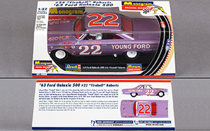Monogram 85-4888 - 1963 Ford Galaxie 500. #22 Young Ford / Holman-Moody Racing. NASCAR 1963, Fireball Roberts - 06
