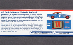 Monogram 85-4895 - 1967 Ford Fairlane. #11 Bunnell Motor Co. Mario Andretti 1967 - 11