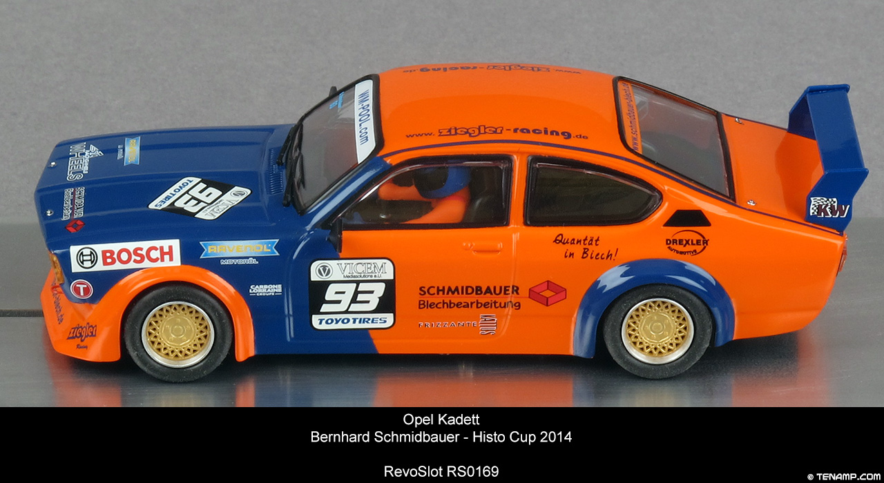 RevoSlot RS0169 Opel Kadett C Coupé GT/E - #93 Berhard Schmidbauer, Histo Cup 2014