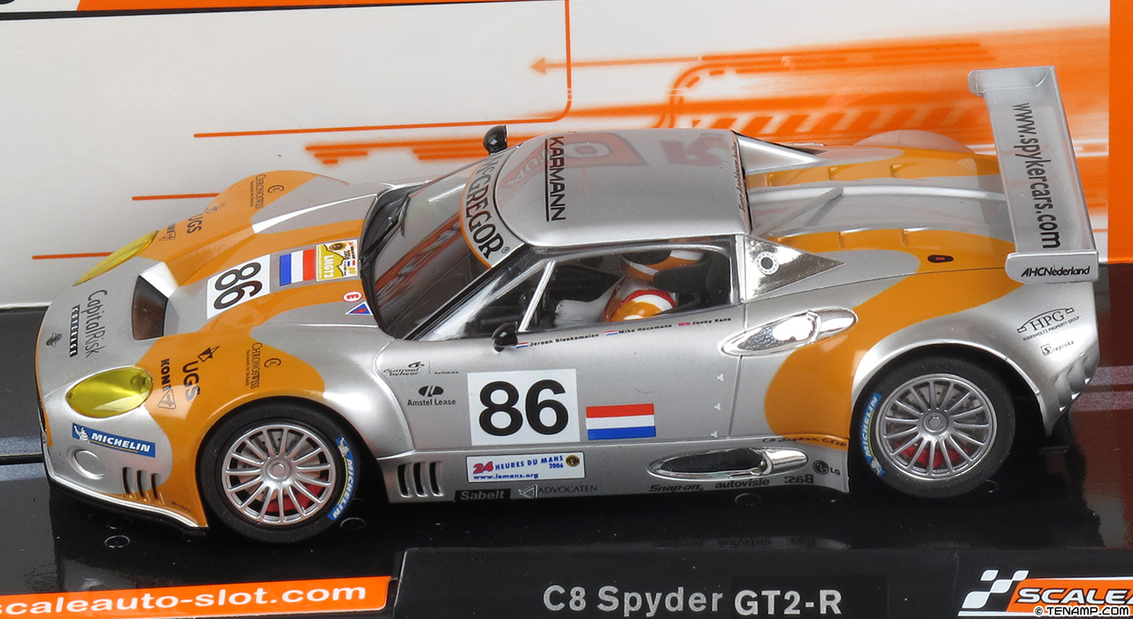 Scaleauto SC-6042R Spyker C8 Spyder GT2-R - No86. Spyker Squadron B.V. DNF, Le Mans 24 Hours 2006. Jeroen Bleekemolen / Mike Hezemans / Jonny Kane