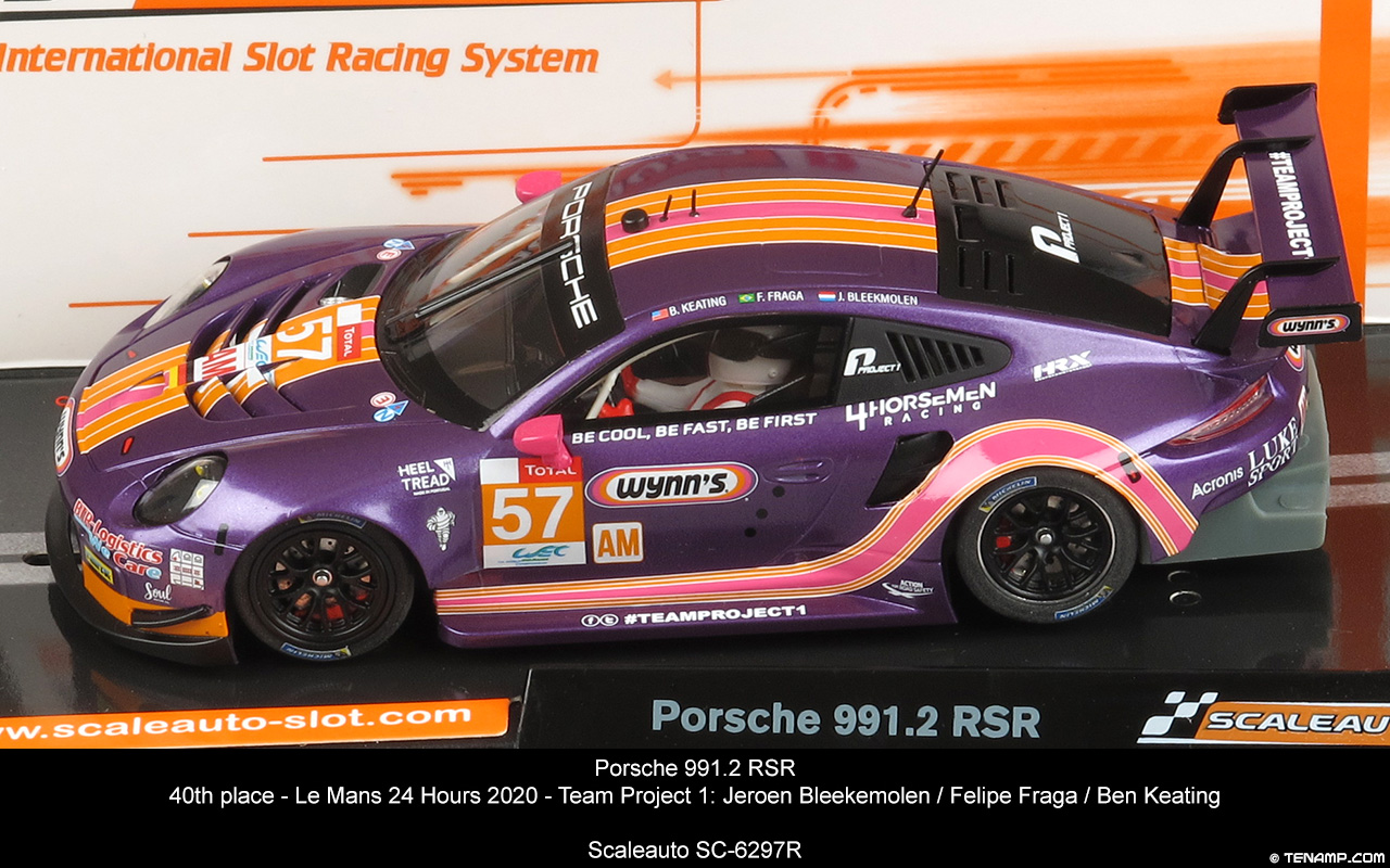 Scaleauto SC-6297R Porsche 991.2 RSR - No57 Wynn's. Le Mans 24 Hours 2020. Team Project 1: Jeroen Bleekemolen / Felipe Fraga / Ben Keating