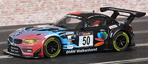 Scalextric C1374 set car No.50 - BMW Z4 GT3. Walkenhorst Motorsport. 18th place, DMV 4 Hours, VLN Endurance Racing Championship, Nürburgring 2016. Henry Walkenhorst / Peter Posavac / Daniela Schmid