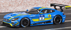 Scalextric C1374 set car No.9 - Mercedes-AMG GT3. Bilstein. AMG-Team Black Falcon: Nürburgring 24hrs 2016. Hubert Haupt / Yelmer Buurman / Marco Engel / Dirk Müller
