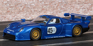 Scalextric C2138 Porsche 911 GT1 - #45 blue car from Argos exclusive set C1032 "Endurance GT1" - 01