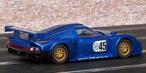 Scalextric C2138 Porsche 911 GT1 - #45 blue car from Argos exclusive set C1032 "Endurance GT1" - 02