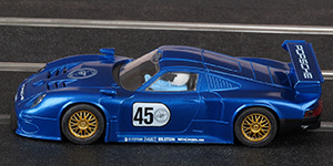 Scalextric C2138 Porsche 911 GT1 - #45 blue car from Argos exclusive set C1032 "Endurance GT1" - 03