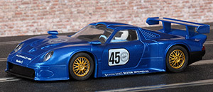 Scalextric C2138 Porsche 911 GT1 - #45 blue car from Argos exclusive set C1032 "Endurance GT1"