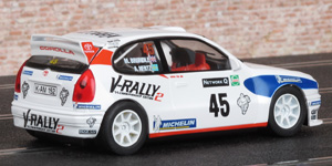 Scalextric C2183 Toyota Corolla WRC. #45 V-Rally. DNF, Network Q Rally of Great Britain 1999. Martin Brundle / Arne Hertz - 02