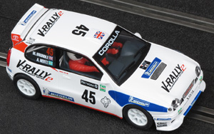 Scalextric C2183 Toyota Corolla WRC. #45 V-Rally. DNF, Network Q Rally of Great Britain 1999. Martin Brundle / Arne Hertz - 07