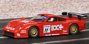 Scalextric C2202 Porsche 911 GT1 - #11 Fujifilm / 100+ Team Dynamics: 3rd place, Privilege Insurance GT Championship 1998, round 5. David Leslie / Matt Neal - 01