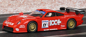 Scalextric C2202 Porsche 911 GT1 - #11 Fujifilm / 100+ Team Dynamics: 3rd place, Privilege Insurance GT Championship 1998, round 5. David Leslie / Matt Neal