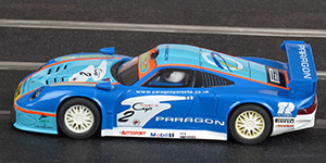 Scalextric C2229 Porsche 911 GT1 - No.2 Paragon. Livery based on the Porsche 996 raced by Mark Sumpter in the 1998 British Porsche Carrera Cup - 03
