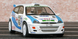 Scalextric C2343 Ford Focus WRC - #19 Vepsäläinen. DNF, Rally Finland 2000. Tapio Laukkanen / Kaj Lindström - 03