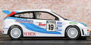 Scalextric C2343 Ford Focus WRC - #19 Vepsäläinen. DNF, Rally Finland 2000. Tapio Laukkanen / Kaj Lindström - 05