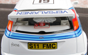 Scalextric C2343 Ford Focus WRC - #19 Vepsäläinen. DNF, Rally Finland 2000. Tapio Laukkanen / Kaj Lindström - 10